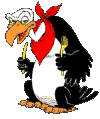 Gif animé vautour mange